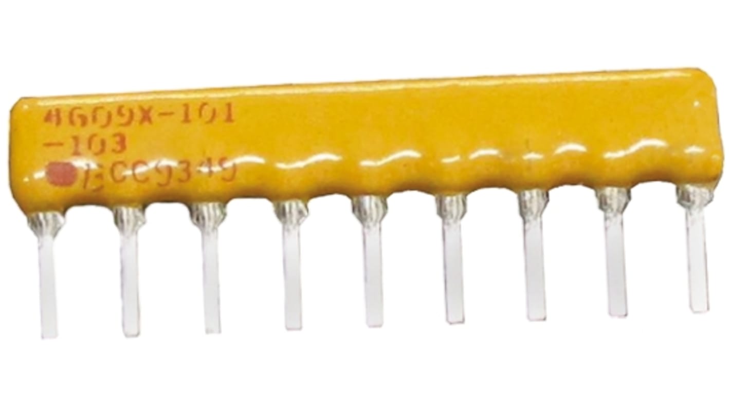 Bourns, 4600X 470kΩ ±2% Bussed Through Hole Resistor Array, 8 Resistors, 1.13W total, SIP