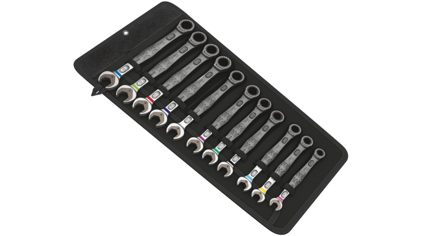 Wera Joker 6000 Series 11-Piece Spanner Set, 8 → 19 mm, Chrome Molybdenum Steel