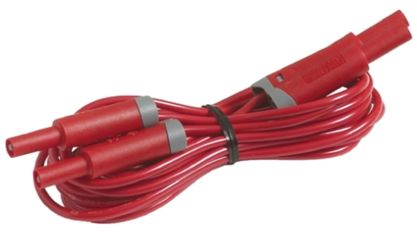 Fluke 1730 Test Lead 2M Red Kabel til energilogger, For Fluke 1730