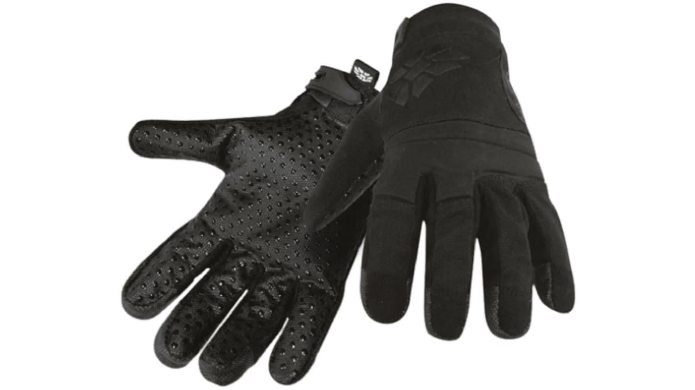 Polyco Healthline HexArmor Black SuperFabric® Puncture Resistant Work Gloves, Size 8