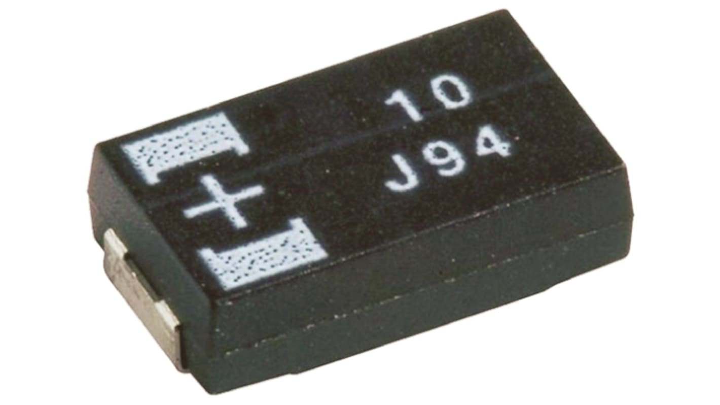 Panasonic 100μF Surface Mount Polymer Capacitor, 10V dc