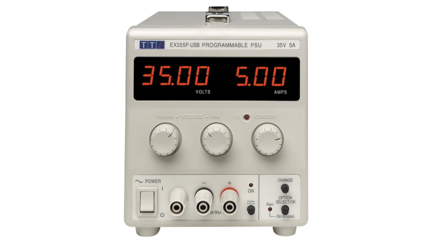 Alimentation de laboratoire, 0 → 35V, 0 → 5A, 1 sortie 175W, Etalonné RS