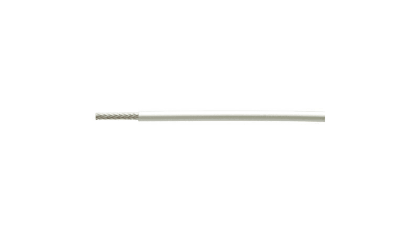 Cavo di collegamento apparecchiature TE Connectivity, 0,24 mm², 24 AWG, 600 V, 100m, Bianco