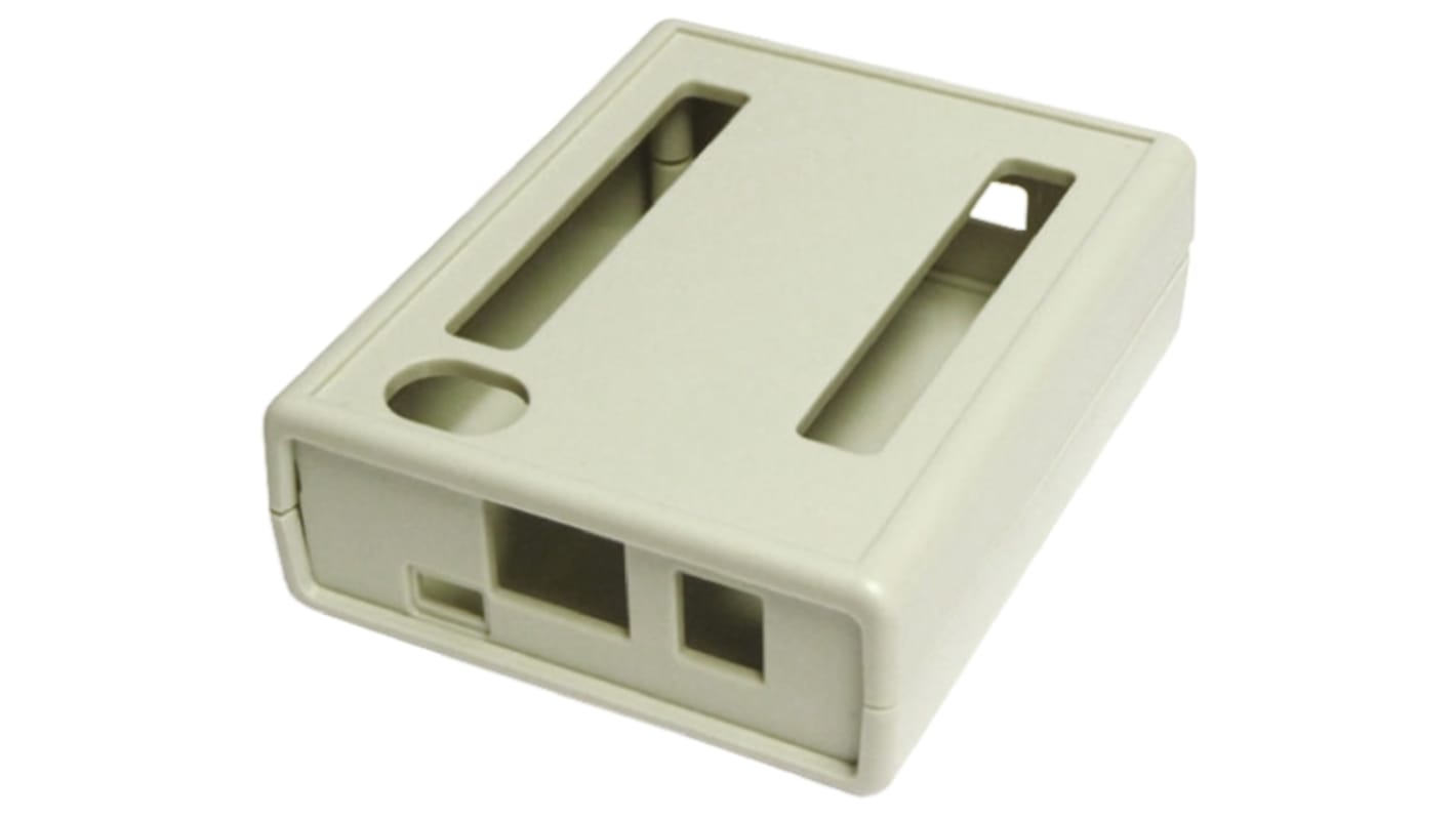 Caja para placa de desarrollo de ABS, 95.31 x 77.31 x 30mm, Gris, para BeagleBone