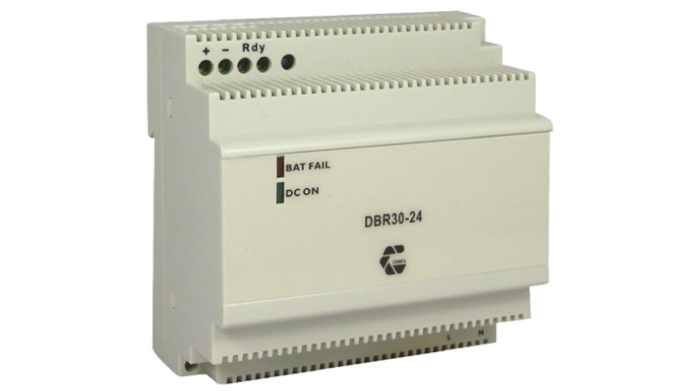 Chinfa Battery Charger DIN Rail Power Supply, 90 → 264V ac ac Input, 27.2V dc dc Output, 1.25A Output, 34W