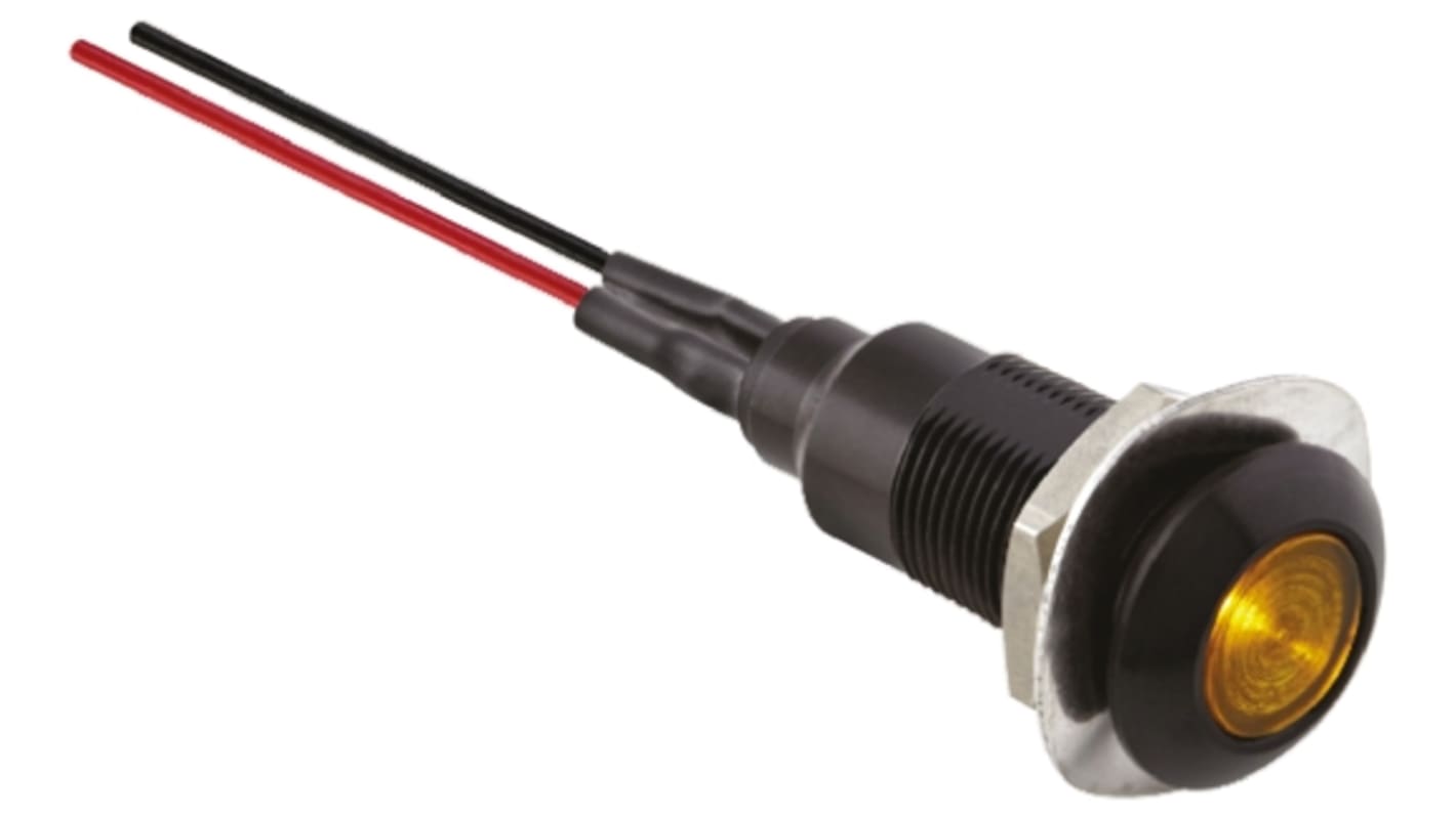 Marl 表示灯, 24 → 28V dc, 青, 実装ホールサイズ:8.1 x 7.5mm, 677-930-23-53