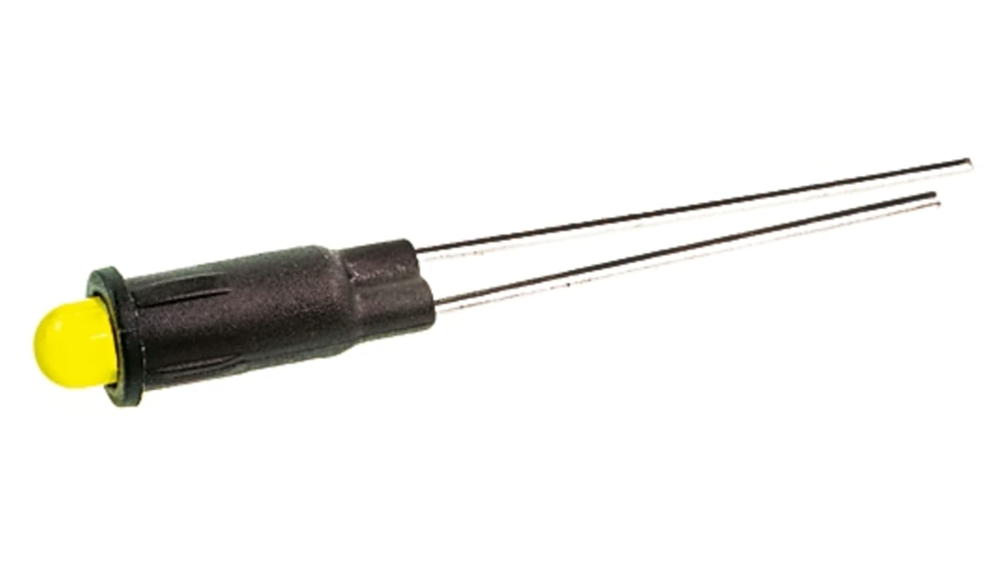 Marl パイロットランプ, 2.8V, 黄, 実装ホールサイズ:4.1mm, 354-311-04