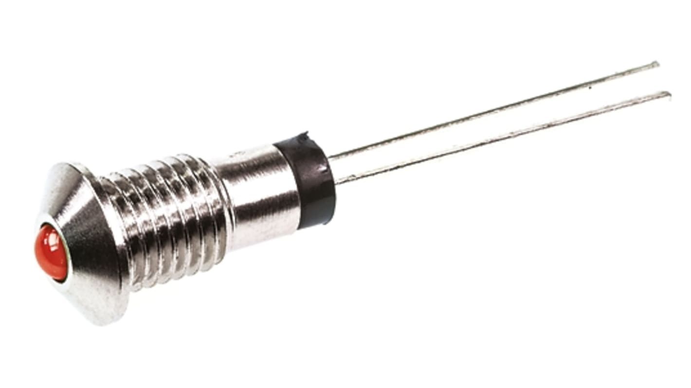 Marl パイロットランプ, 2.8V, 赤, 実装ホールサイズ:6mm, 570-305-04