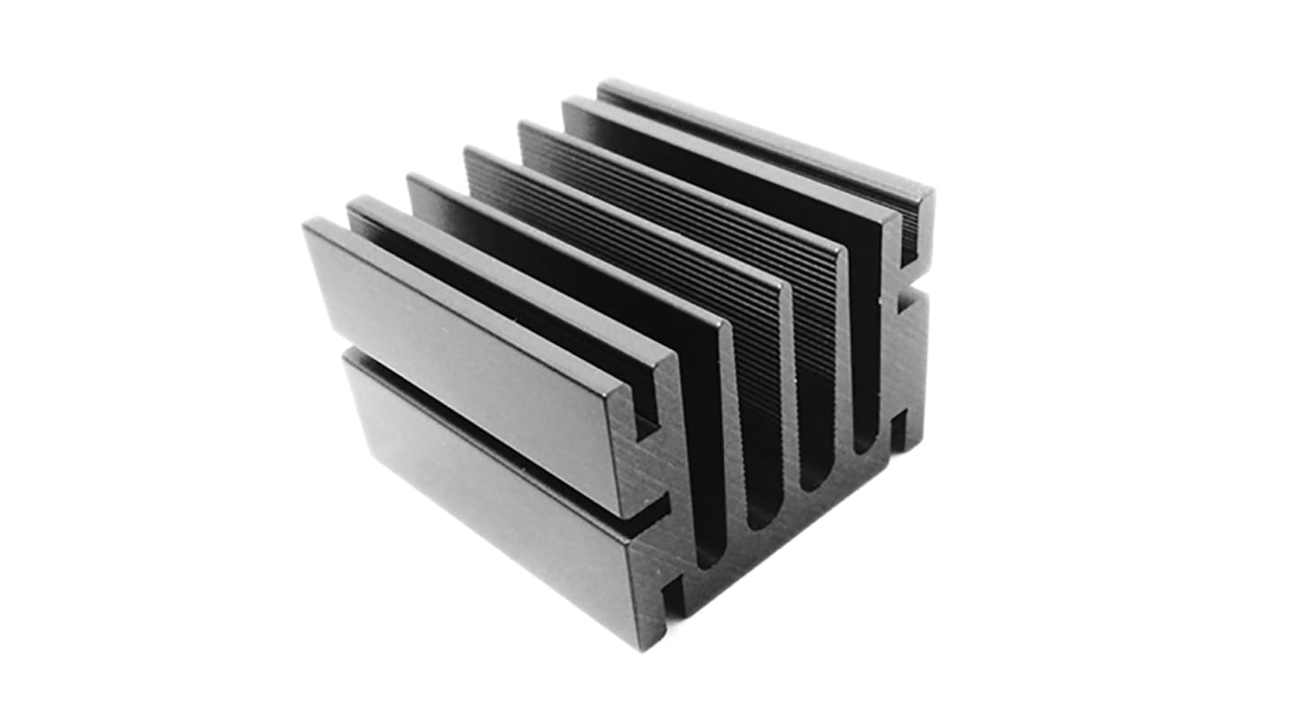 Heatsink, Universal Rectangular Alu, 6.4°C/W, 50 x 46 x 33mm, Screw