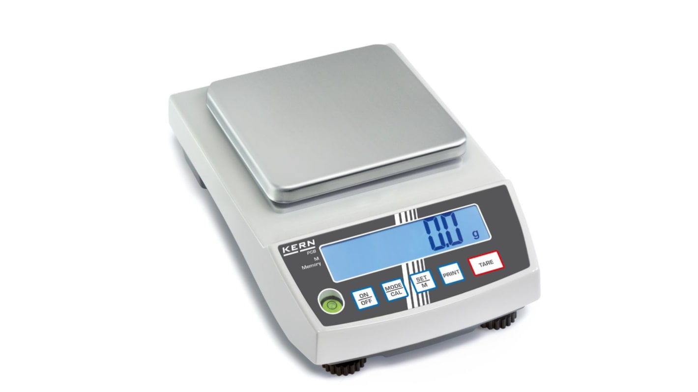 Kern PCB 1000-2 Precision Balance Weighing Scale, 1kg Weight Capacity, With RS Calibration