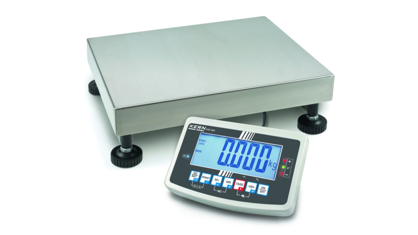 Bilancia A piattaforma Kern, 60kg max, risoluzione 10 → 20 g, Cert. ISO