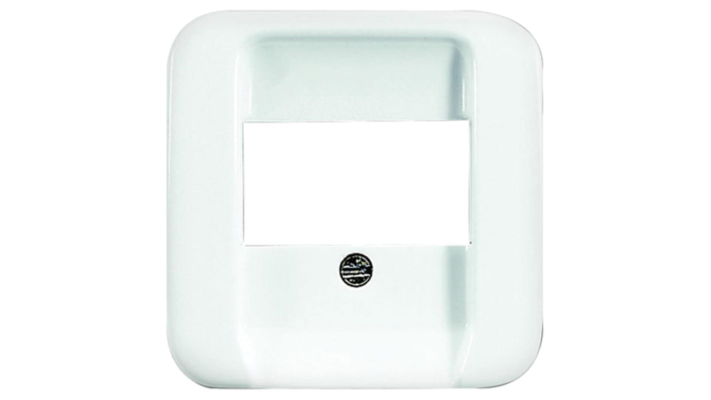 Data telephone cover plate alpine white