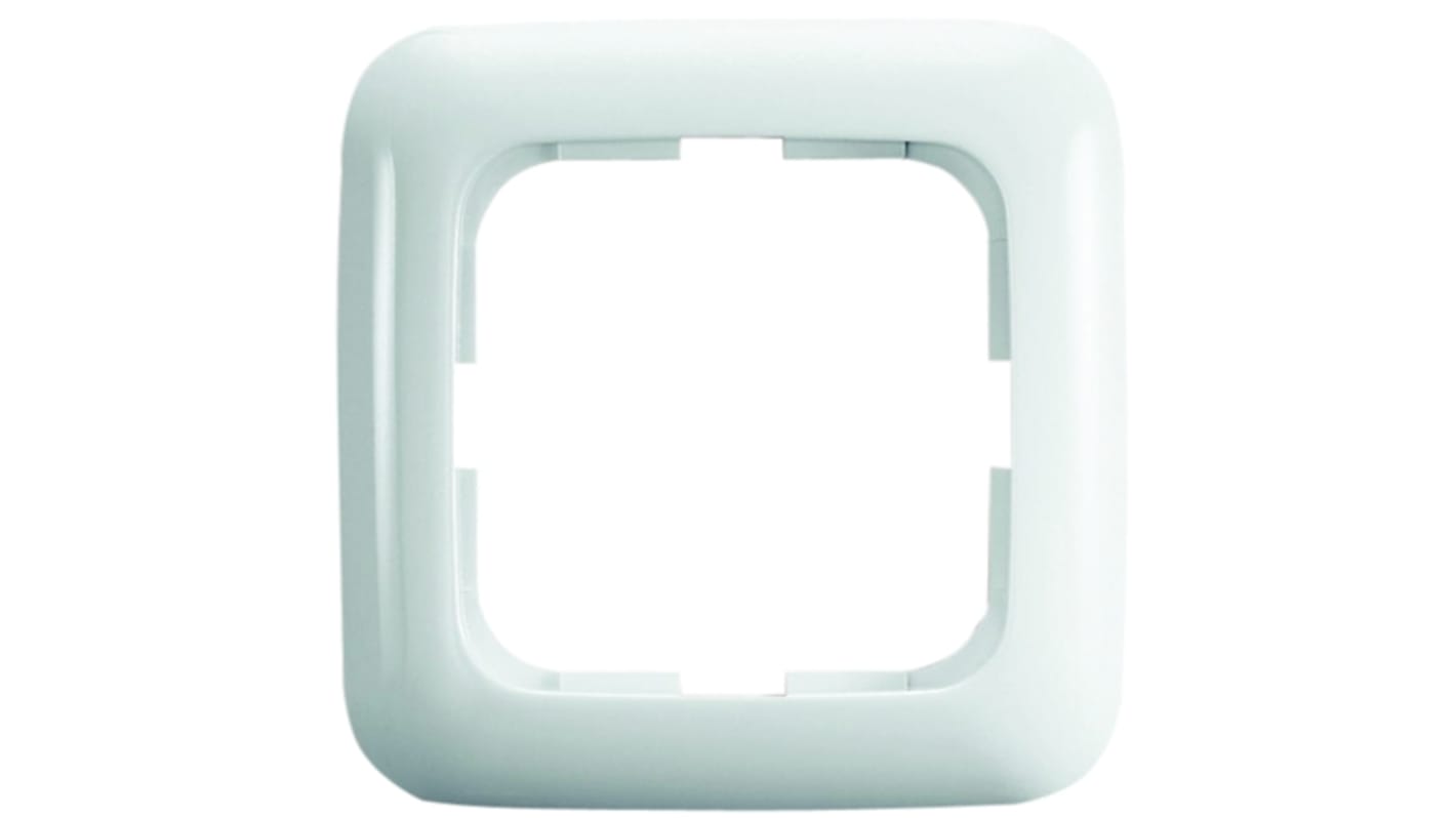 Telaio Busch Jaeger - ABB, 1 posto, col. Colore bianco, in Termoplastica