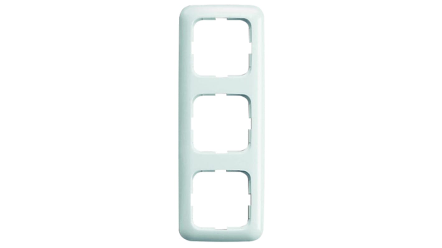 Busch Jaeger - ABB White 3 Gang Thermoplastic Mounting Frame