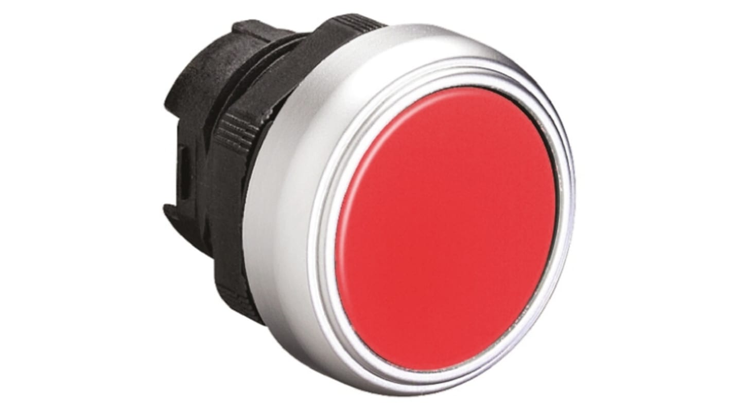 Cabezal de pulsador Lovato serie Platinum, Ø 22mm, de color Rojo, Retorno por Resorte, IP66, IP67, IP69K