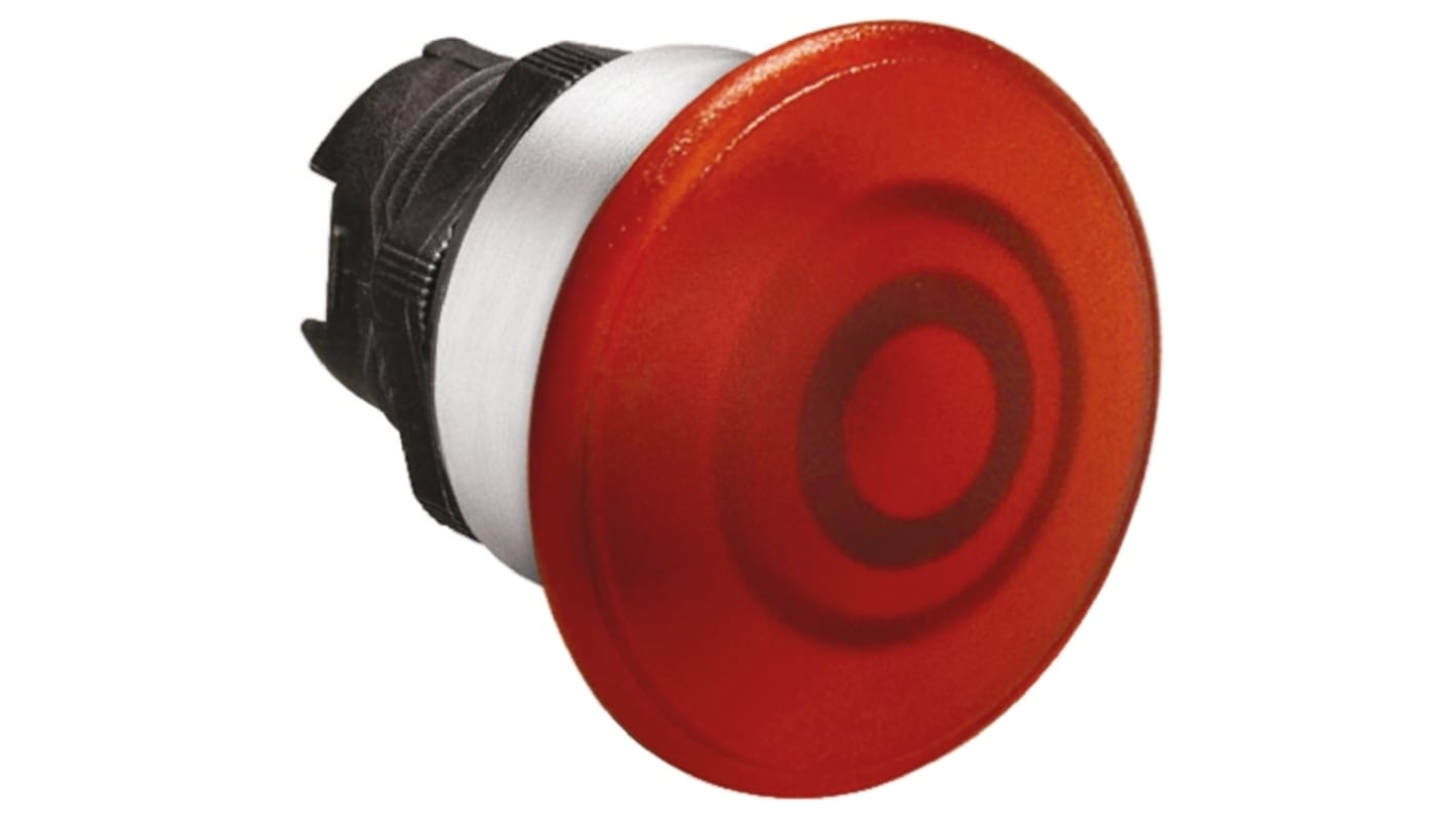 Lovato Platinum Drucktastenkopf Ø 22mm, Rot mit Federrückstellung Rund, IP66