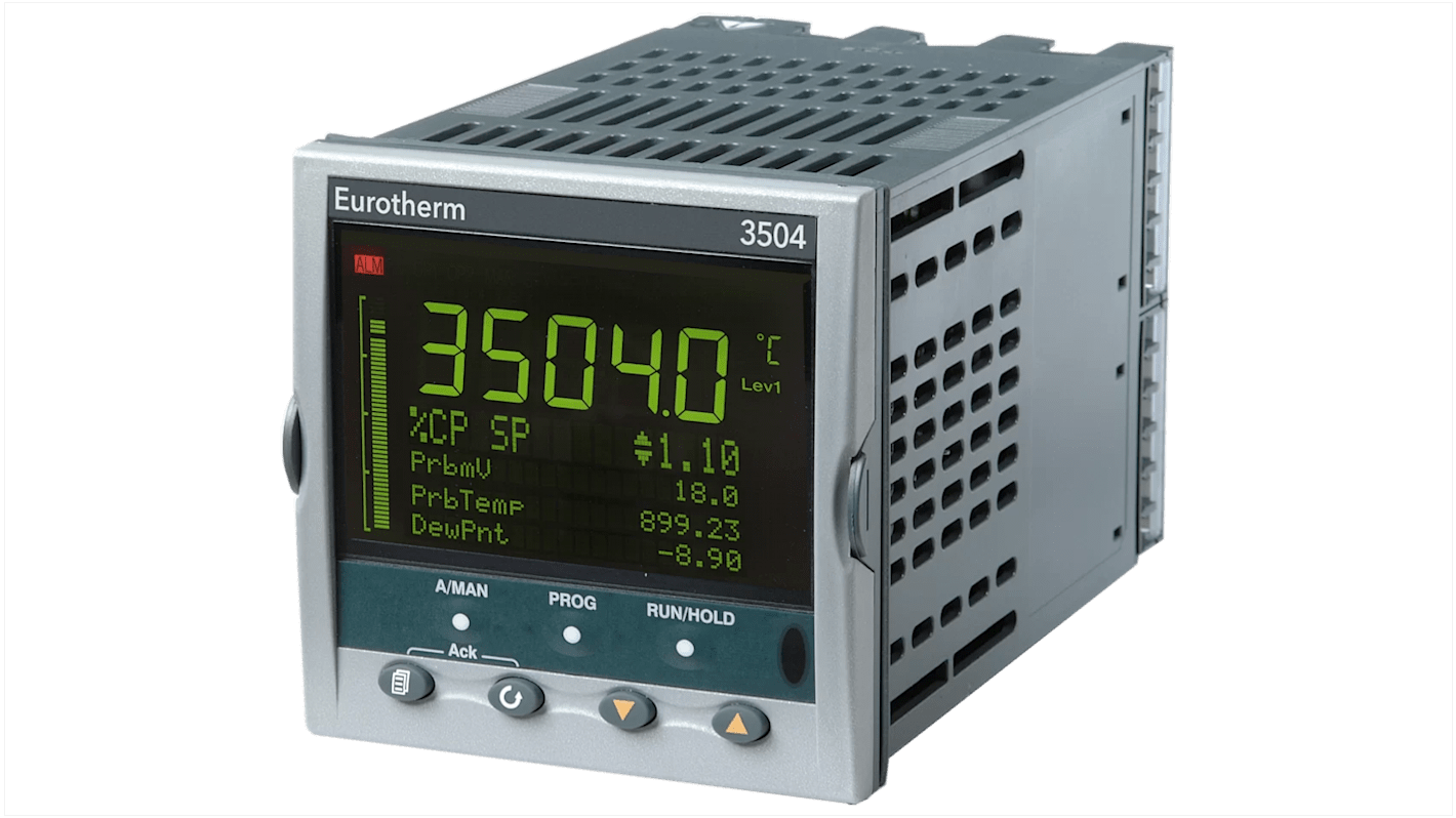 Eurotherm 3504 PID Temperature Controller, 96 x 96mm, 6 Output Analogue, Changeover Relay, Logic, Relay, 100 →