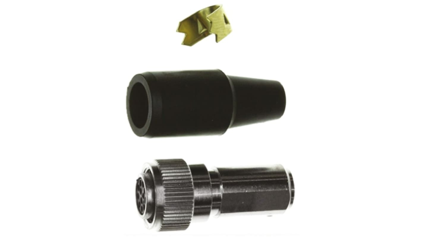 Hirose Connector, 12 Contacts, Cable Mount, Micro Connector, Plug, Female, HR10 Series