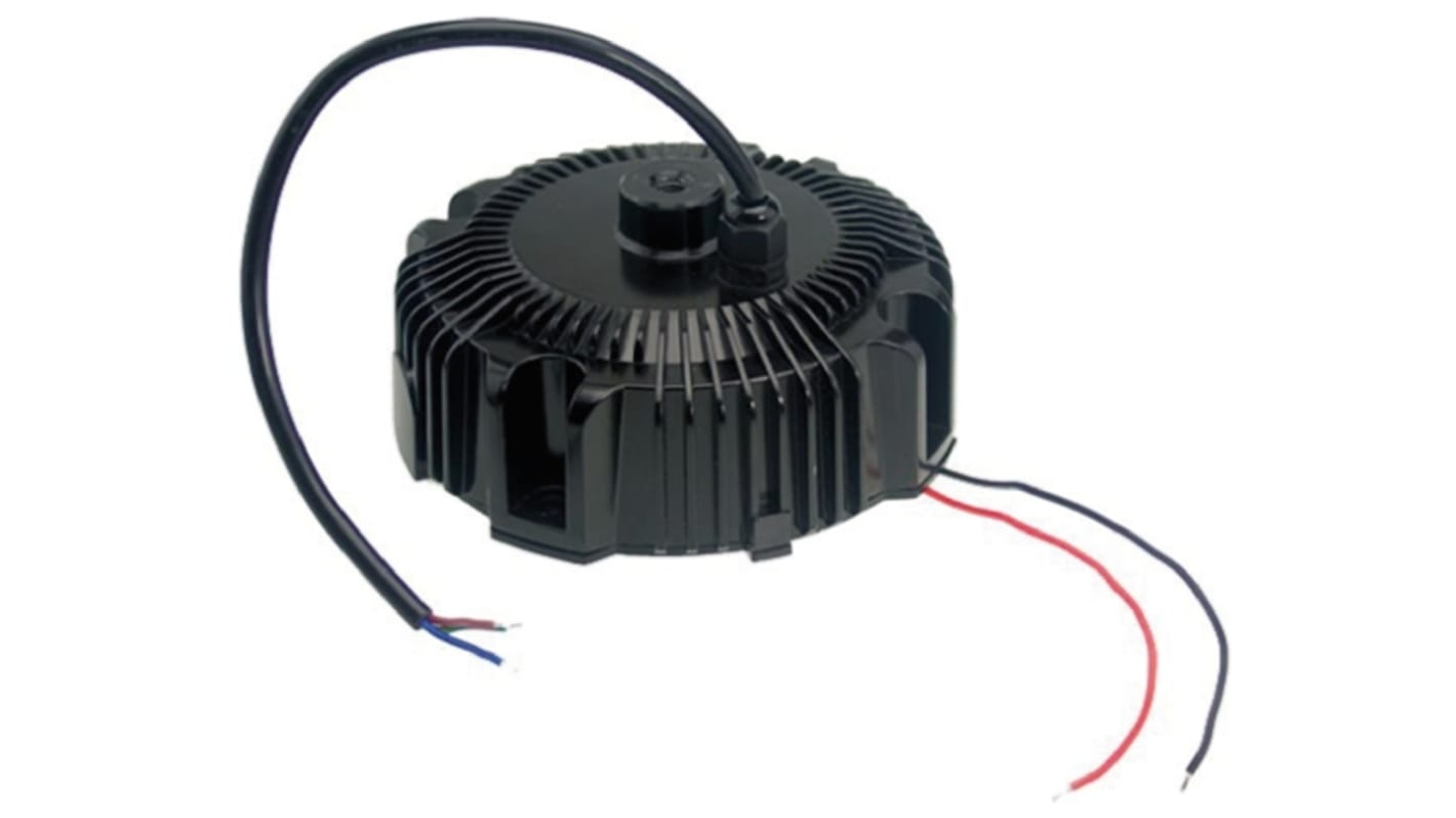 Driver LED tensión constante MEAN WELL, IN: 127 → 431 V dc, 90 → 305 V ac, OUT: 24V, 6.5A, 156W,