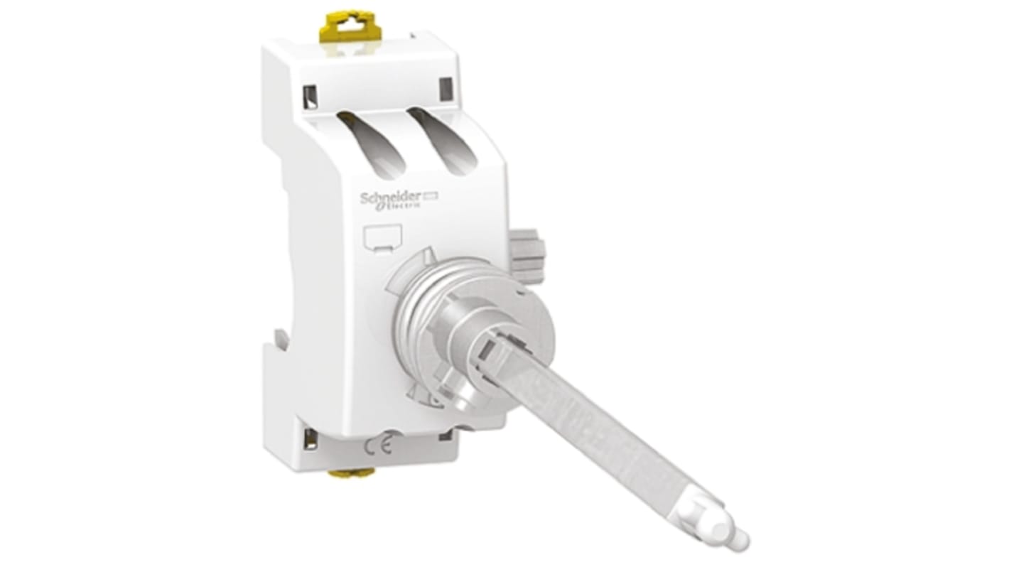 Adaptador Schneider Electric A9A27008 Acti 9 para uso con iC60 MCB, mando giratorio iC60, iDPN Vigi, ilD MCB, iSW-NA