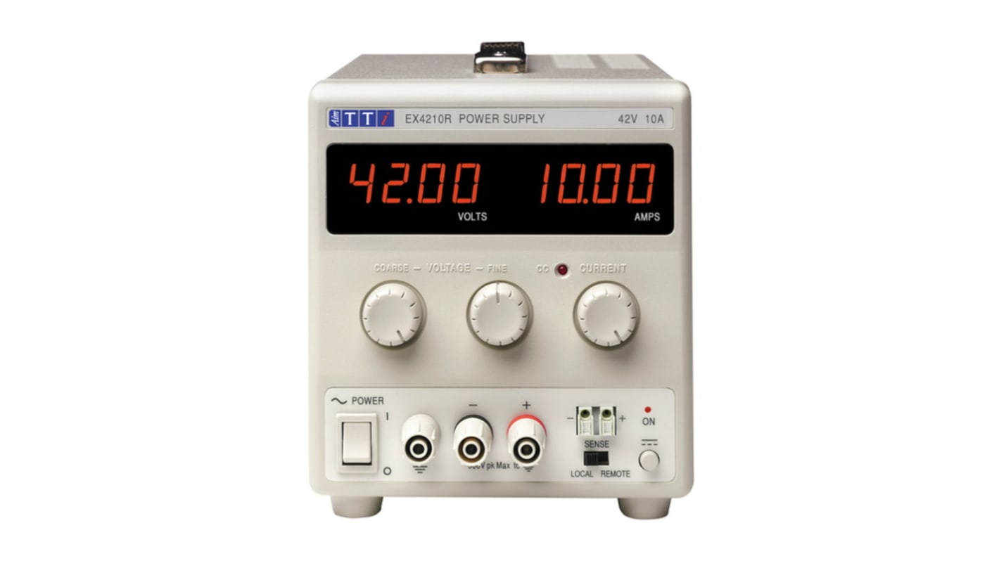 Alimentation de laboratoire, 0 → 42V, 0 → 10A, 1 sortie 420W, Etalonné RS