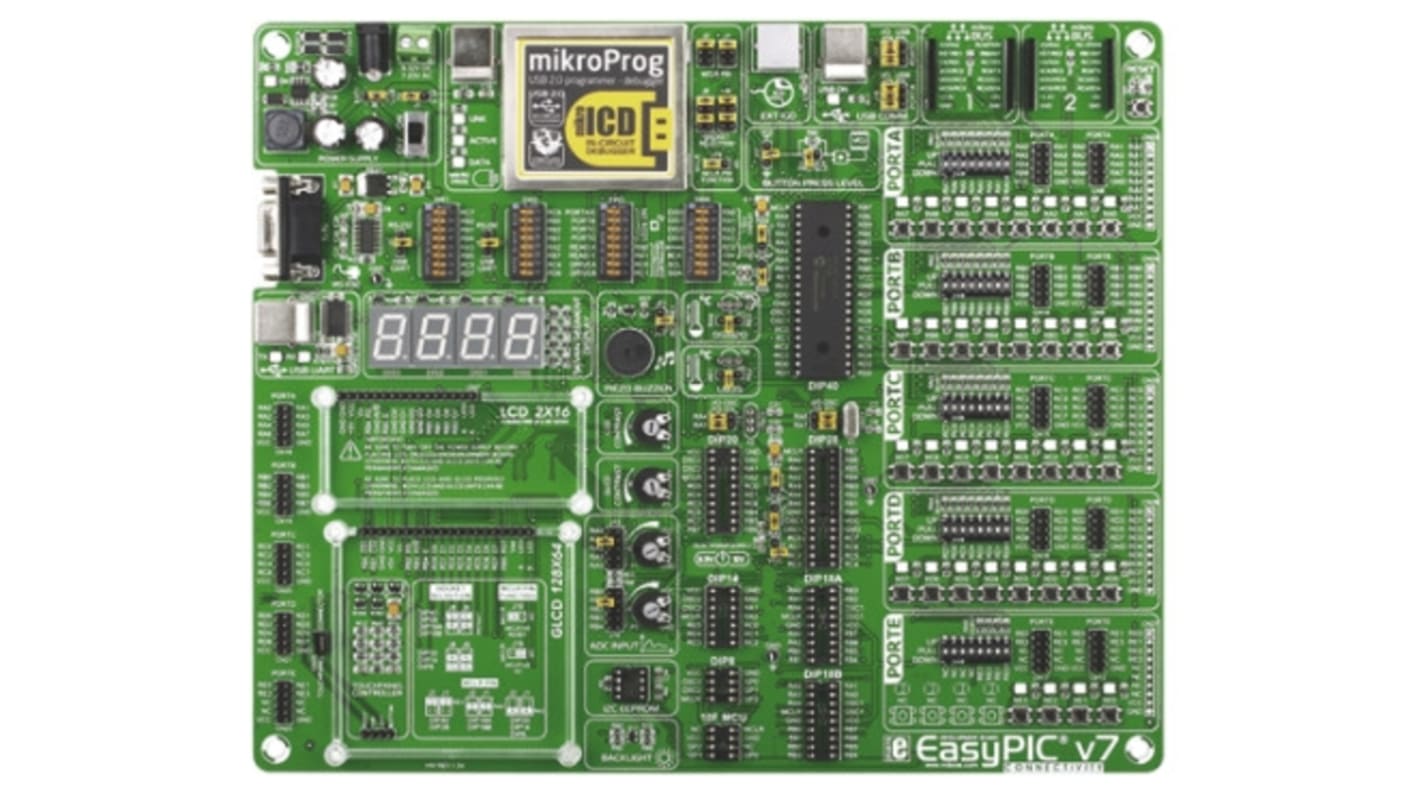 MikroElektronika EasyPIC V7 MCU Evaluierungsplatine