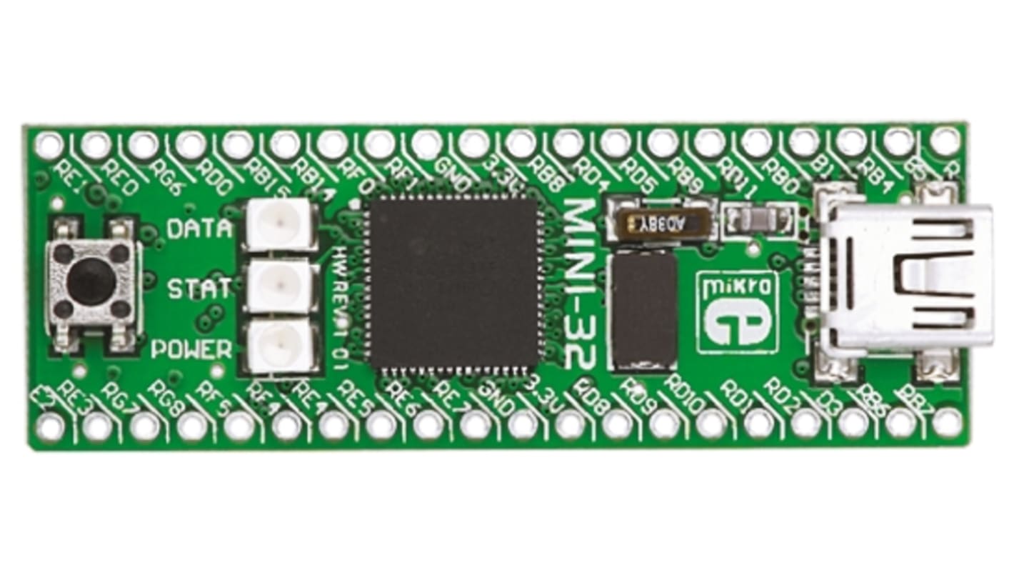 MikroElektronika MINI-32 MCU Evaluierungsplatine PIC32MX534F064H