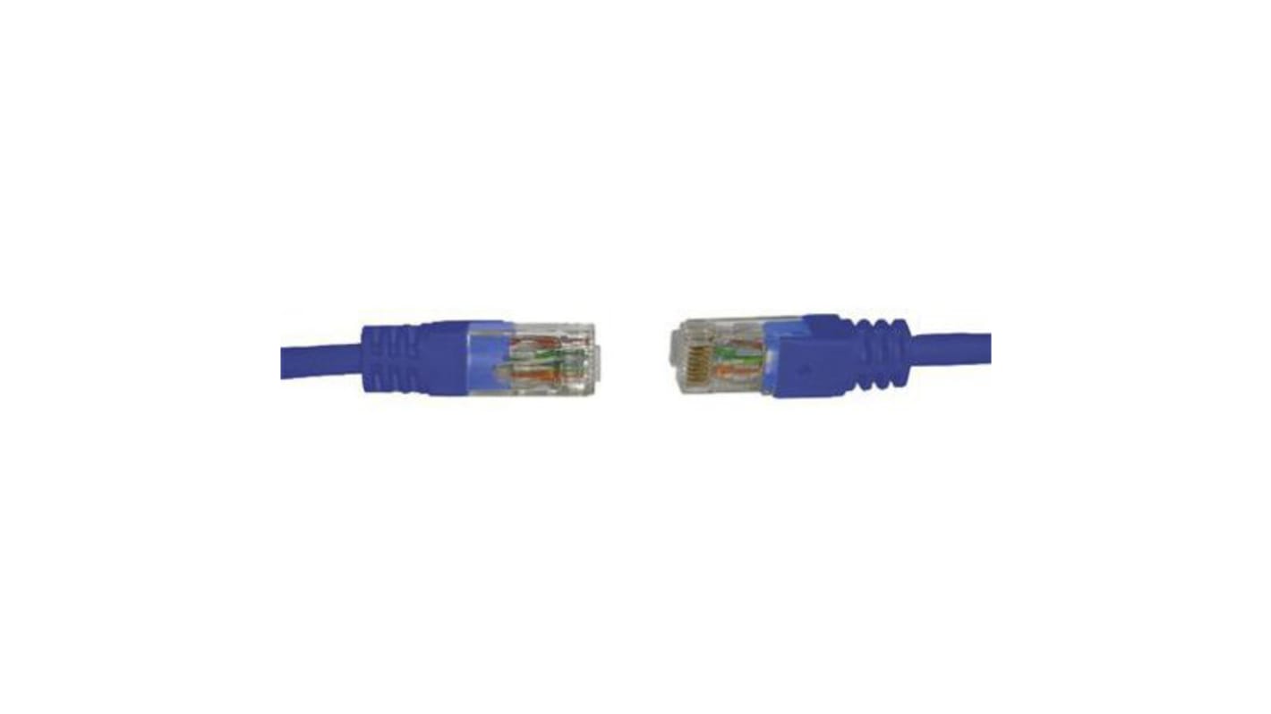 RS PRO Cat6 Male RJ45 to Male RJ45 Ethernet Cable, U/UTP, Blue LSZH Sheath, 15m