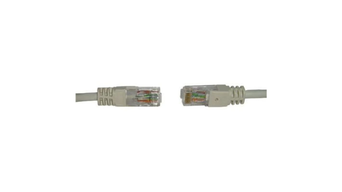 Cavo Ethernet Cat6 (U/UTP) RS PRO, guaina in LSZH col. Grigio, L. 25m, Con terminazione