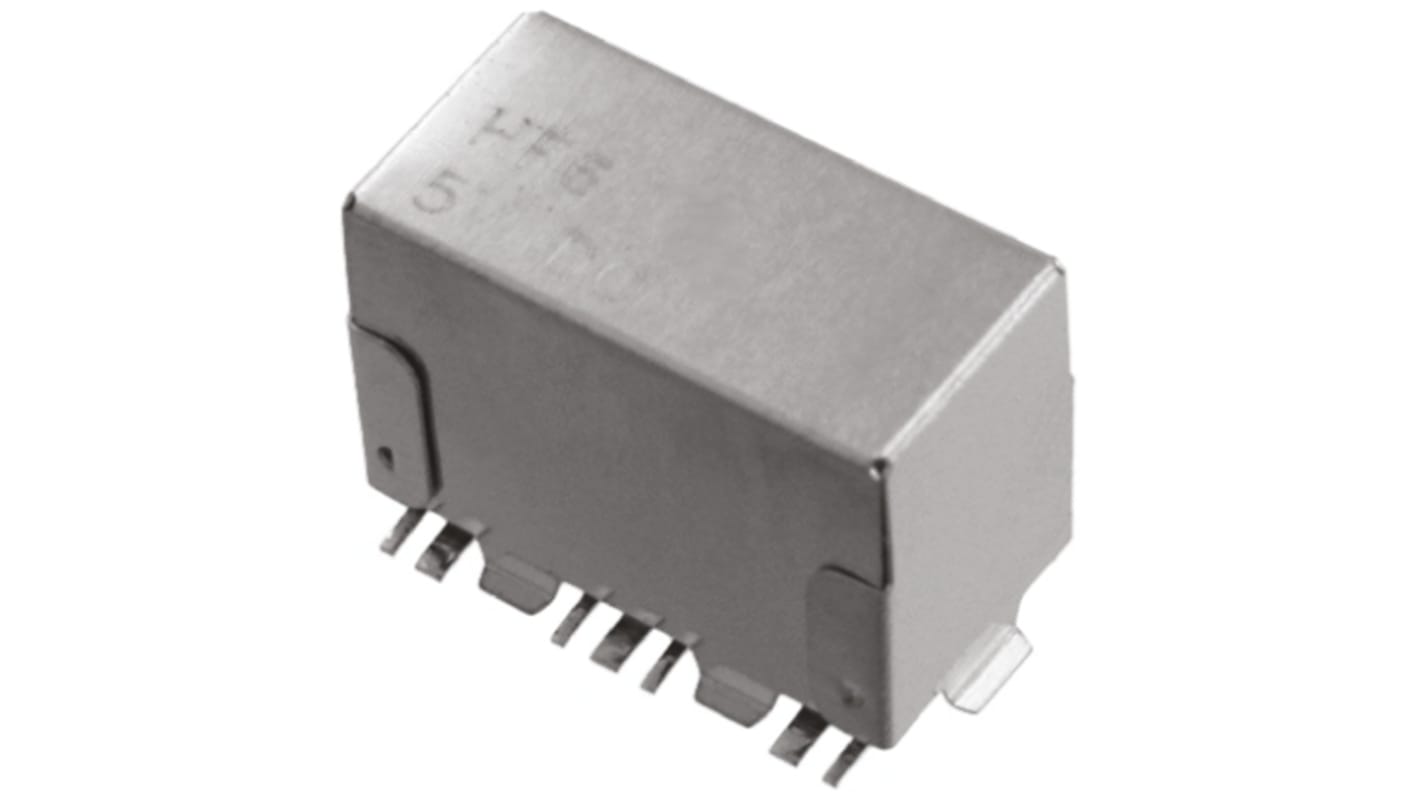 Relé de alta frecuencia TE Connectivity, SPDT, bobina 5V dc, imp. 50Ω, montaje en superficie