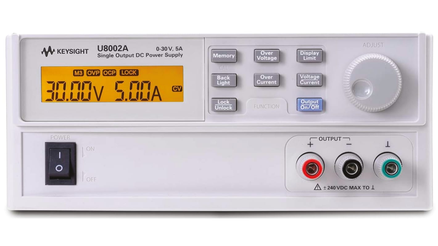 Alimentatore da banco Keysight Technologies, 1 uscita, 0 → 30V, 0 → 5A, 150W, Cert. ISO