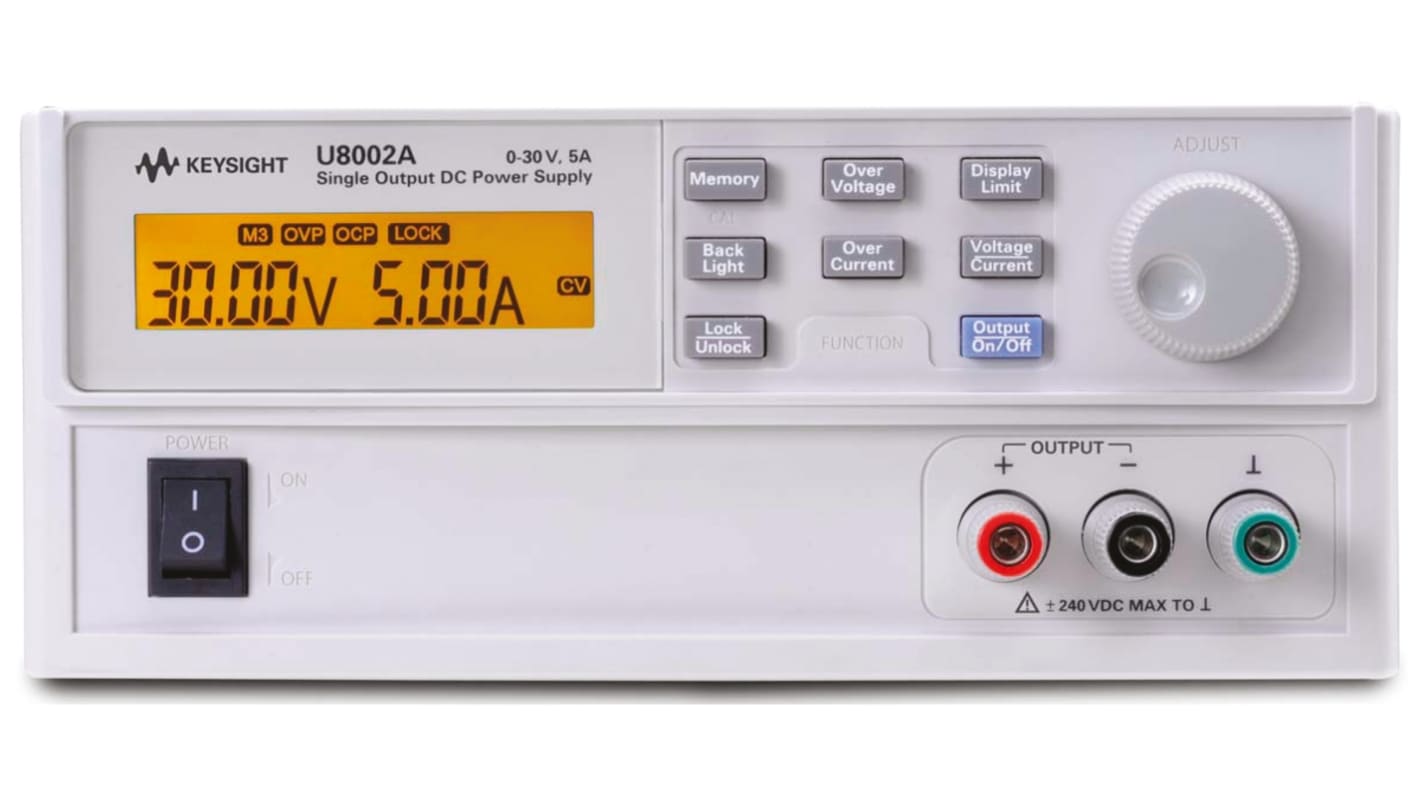 Alimentatore da banco Keysight Technologies, 1 uscita, 0 → 30V, 0 → 5A, 150W, Cert. LAT