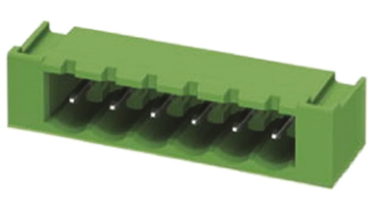 Bloques terminales enchufables Macho Phoenix Contact COMBICON Control, 12.0A, 400.0 V., Tornillo, de color Verde