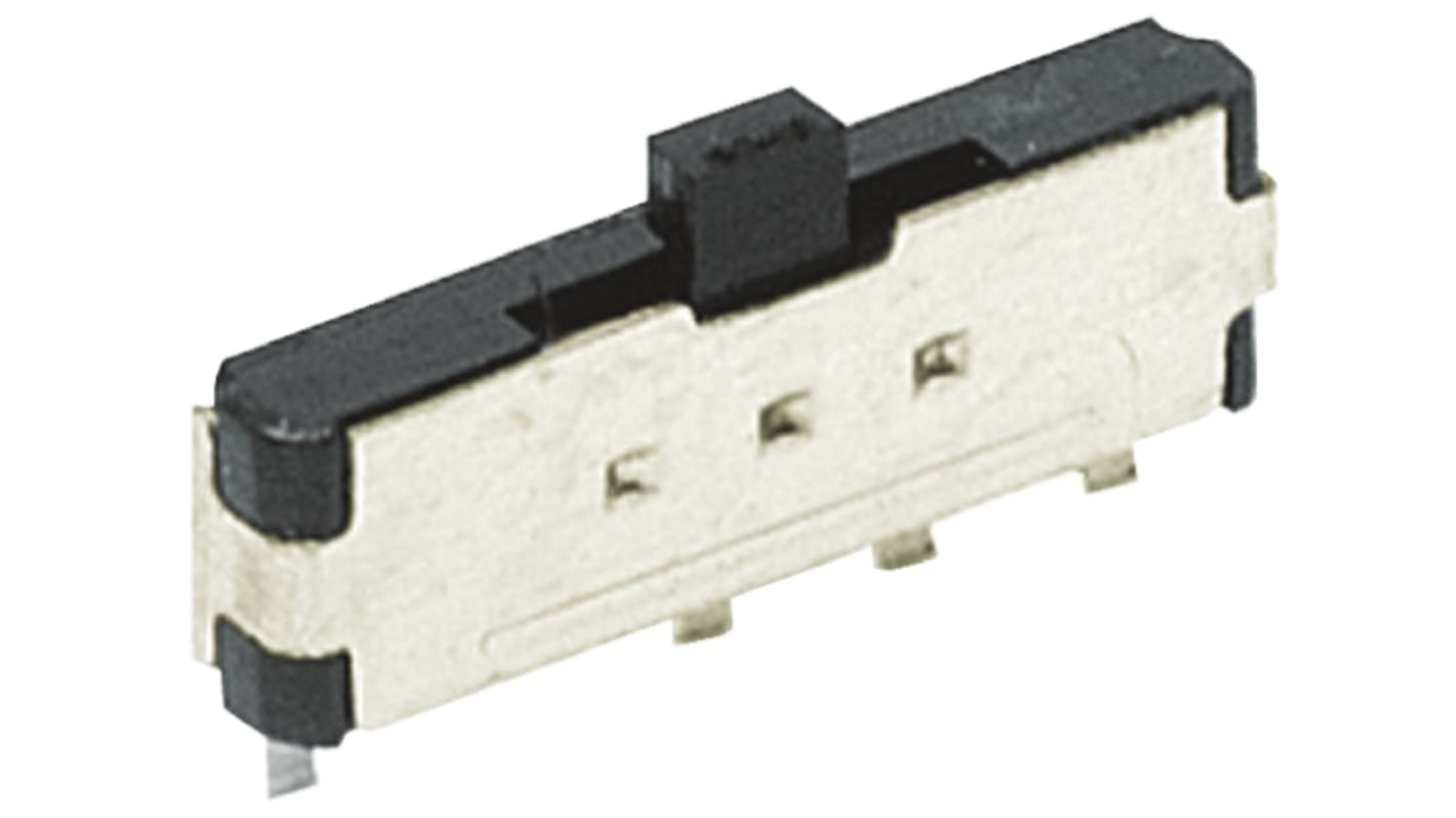 C & K Surface Mount Slide Switch Latching 100 mA@ 12 V dc Slide