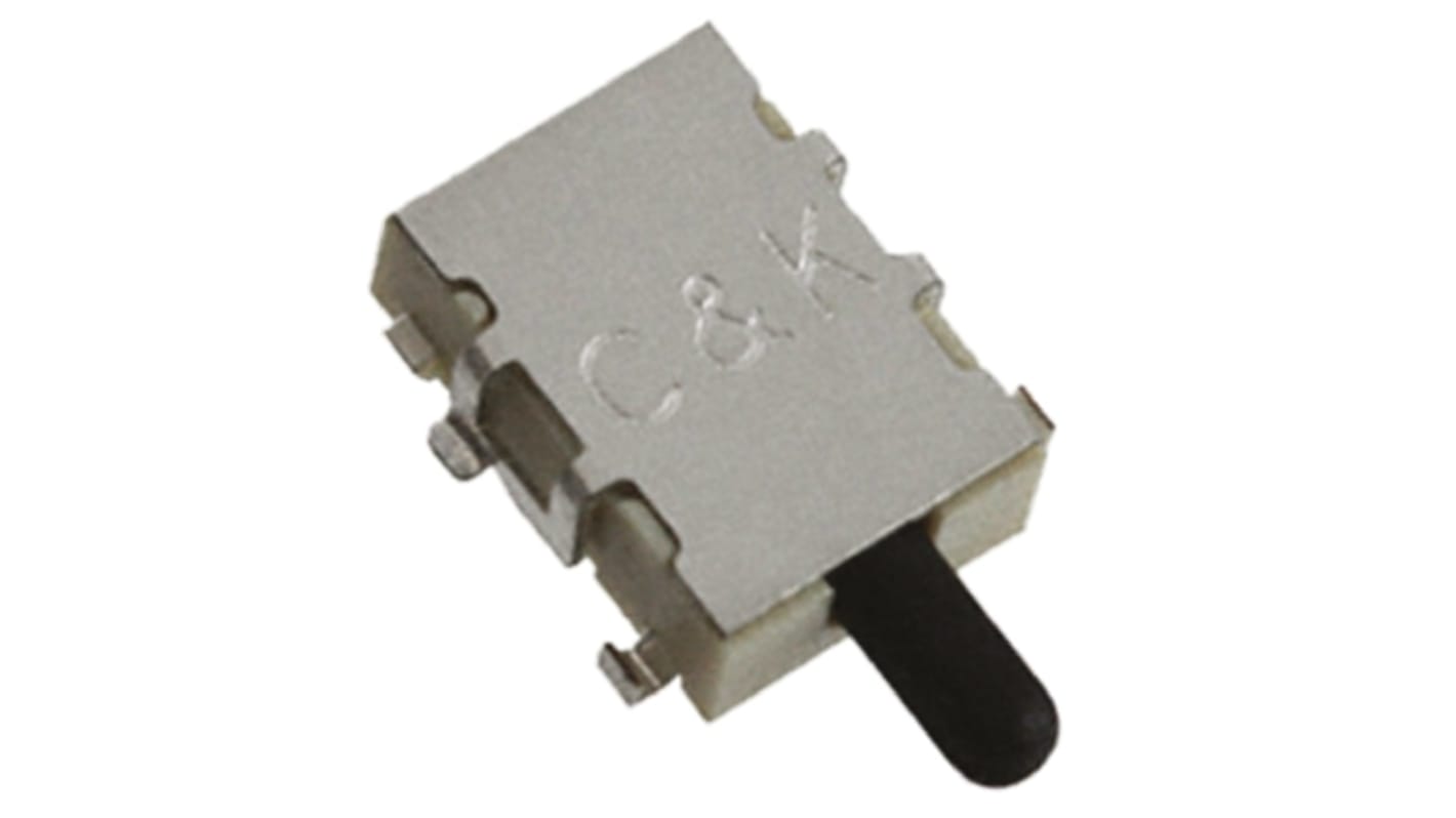 C & K Detector Switch, SPST, 100 mA @ 12 V dc, Silver Cladding