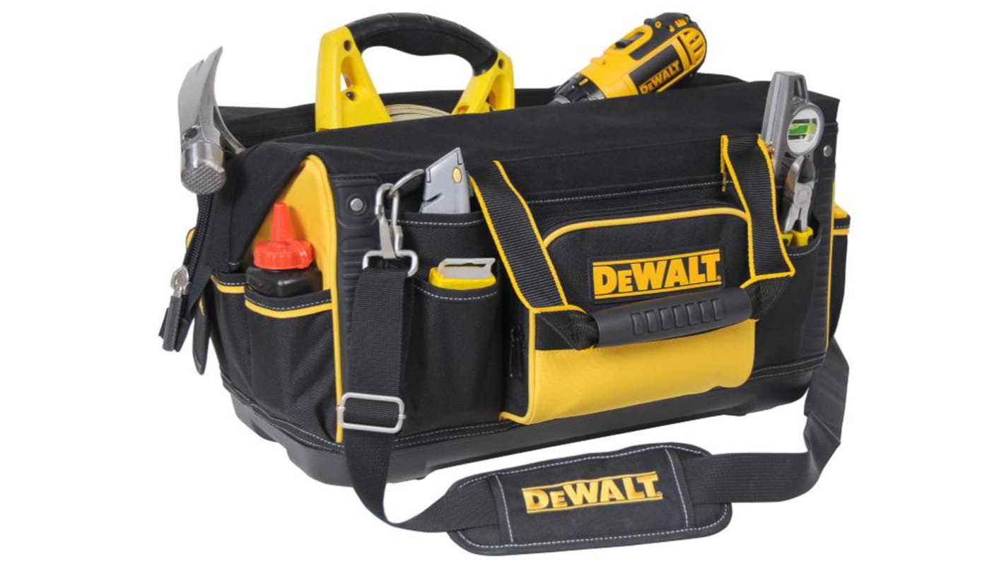 DeWALT Nylon Werkzeugtasche mit Reißverschluss, 500mm x 300mm x 310mm mit Tragriemen