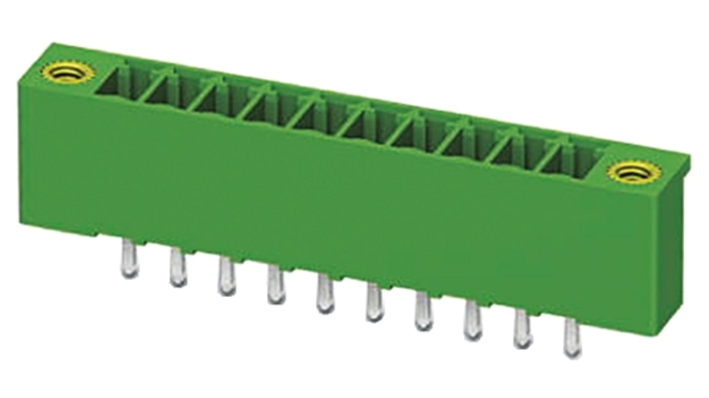 Phoenix Contact 3.5mm Pitch 4 Way Pluggable Terminal Block, Header, Through Hole, Screw Termination