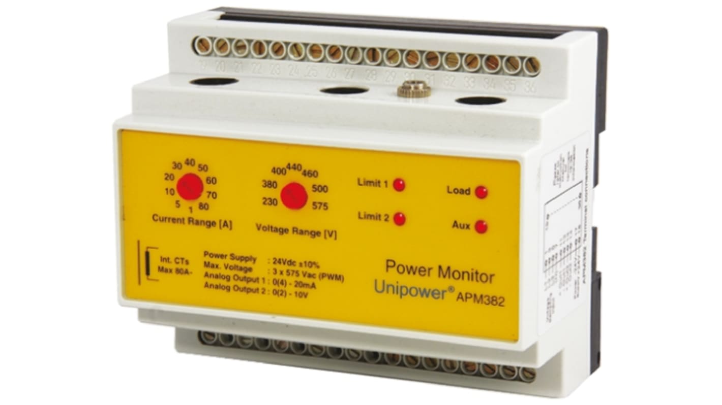 Monitor de carga de motor Unipower APM, 24 V dc, 130 A