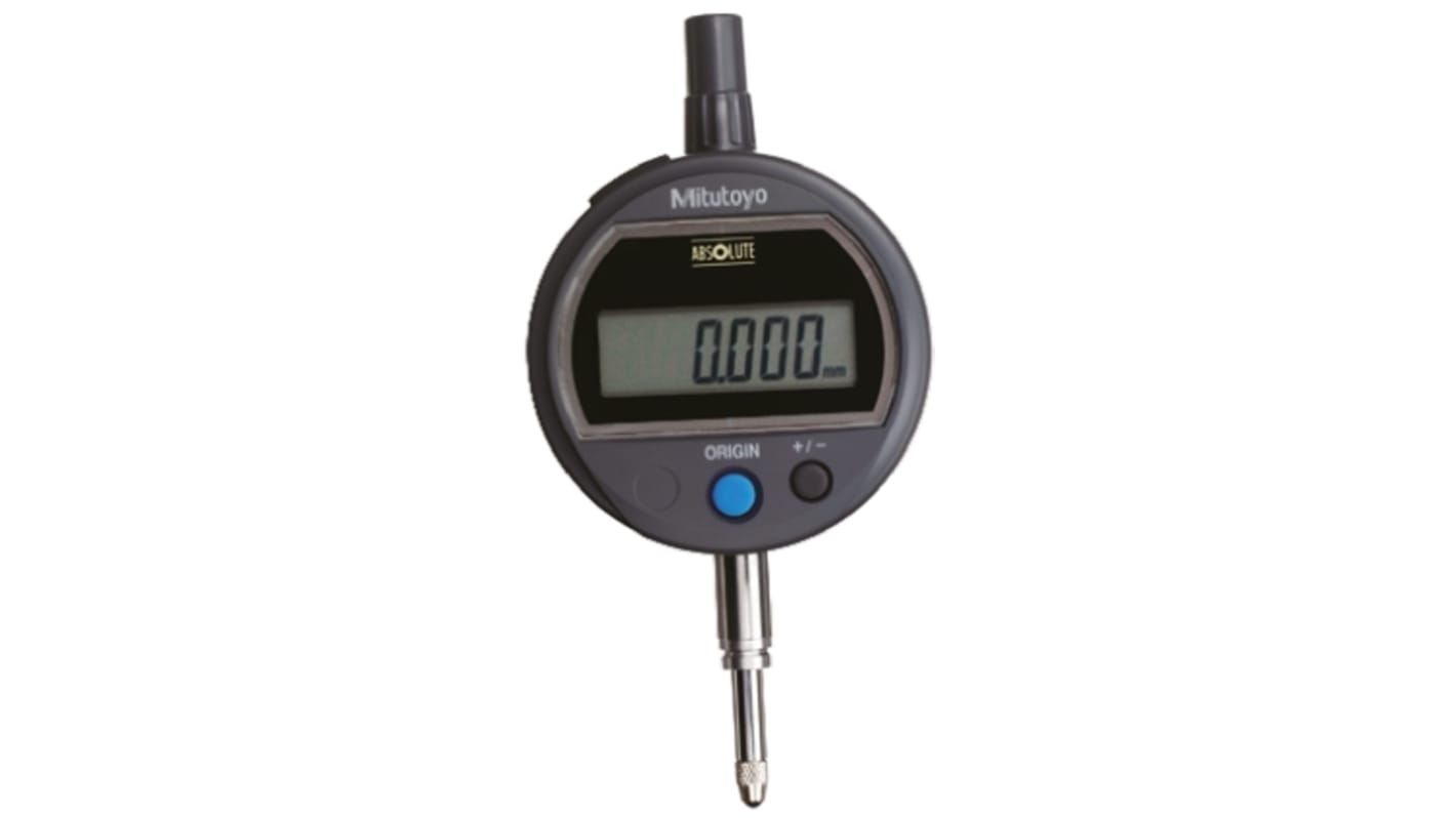 Mitutoyo 543-505BMetric Dial Indicator, 0 → 12.7 mm Measurement Range, 0.01 mm Resolution , 0.02 mm Accuracy