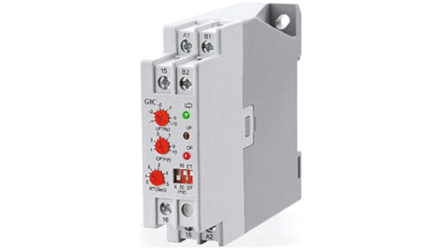 MI91BL GIC Frequency Monitoring Relay, 2 Phase, SPDT, 220 → 440V ac