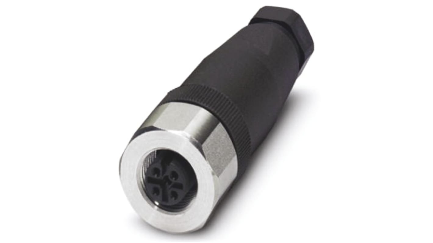 Phoenix Contact Circular Connector, 4 Contacts, Cable Mount, M12 Connector, Socket, Female, IP65, IP67, IP69K, SACC