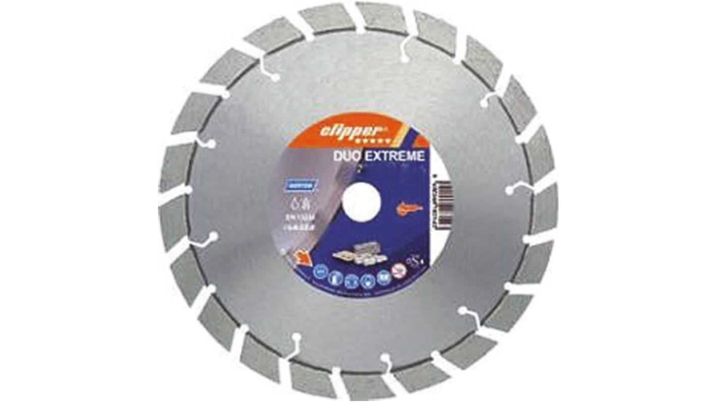 Disco de corte de Diamante Norton, Ø 230mm, RPM máx. 80m/s