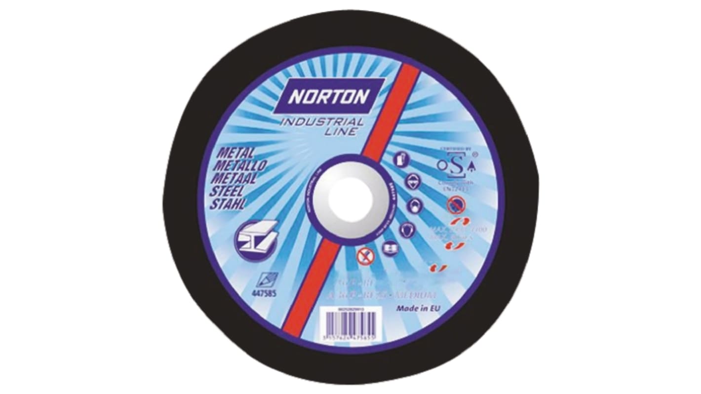 Disco de corte Grueso de Óxido de Aluminio Norton, P24, Ø 300mm x 3.8mm