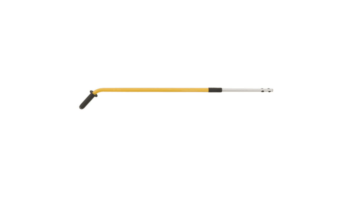 Rubbermaid Commercial Products Yellow Aluminium Telescopic Mop Handle, 1.15 → 1.86m, for use with Mop