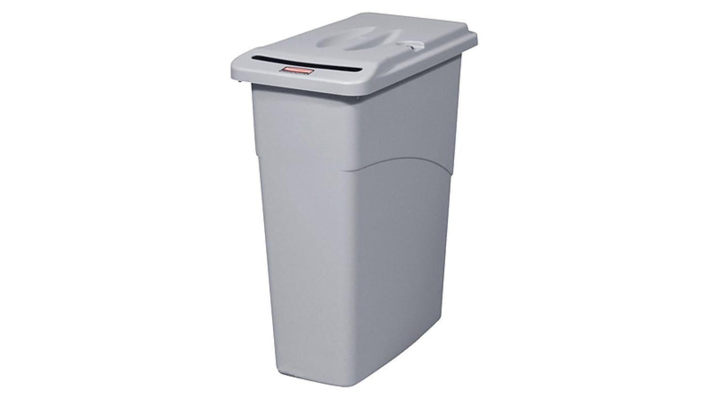 Rubbermaid Commercial Products Slim Jim 87L Grey PE Waste Bin