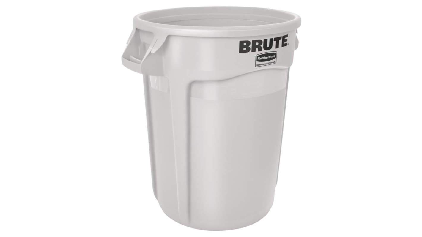 Contenedor Rubbermaid Commercial Products Blanco de 121L de Polietileno