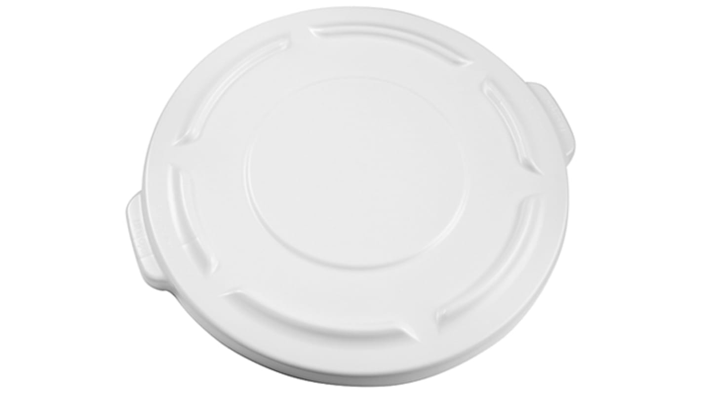 Tapa para contenedor Rubbermaid Brute de Polietileno Blanco, para usar con Recipiente 2620, Ø 505mm, alt. 46mm