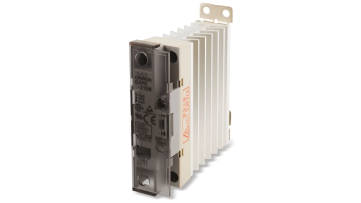 G3PE215B DC1224 Omron G3PE Series Solid State Relay, 15 A Load, DIN