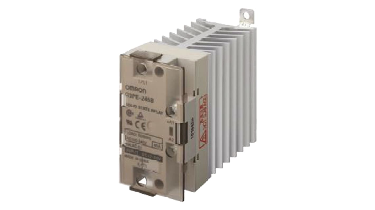 Omron G3PE Series Solid State Relay, DIN Rail Mount