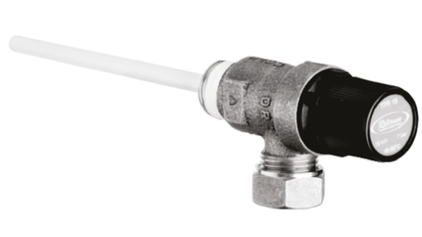 Reliance Water Controls Temperatur- und Druckentlastungsventil 15 mm Quetschanschluss, max. 7bar +95°C max. für